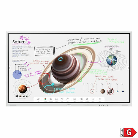 Interactief touchscreen Samsung WM75B 75" 60 Hz 4K Ultra HD 9