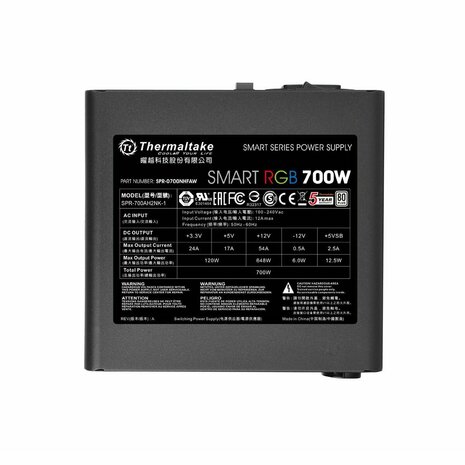 Voedingsbron THERMALTAKE PS-SPR-0700NHSAWE-1 700 W ATX 6 W 4