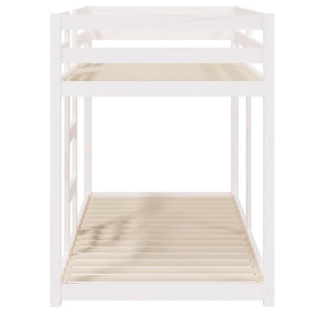 Stapelbed 80x200 cm massief grenenhout wit 6
