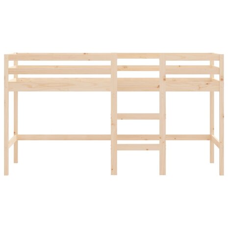 Kinderhoogslaper met ladder 90x200 cm massief grenenhout 5