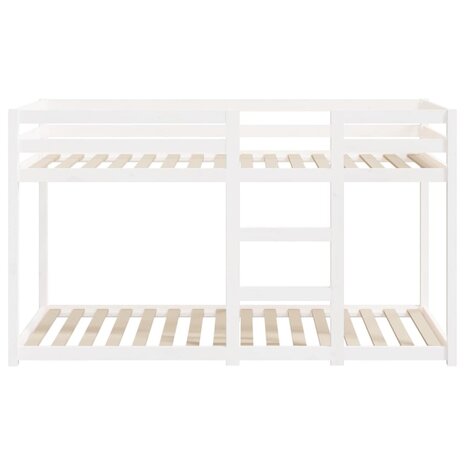 Stapelbed 75x190 cm massief grenenhout wit 5