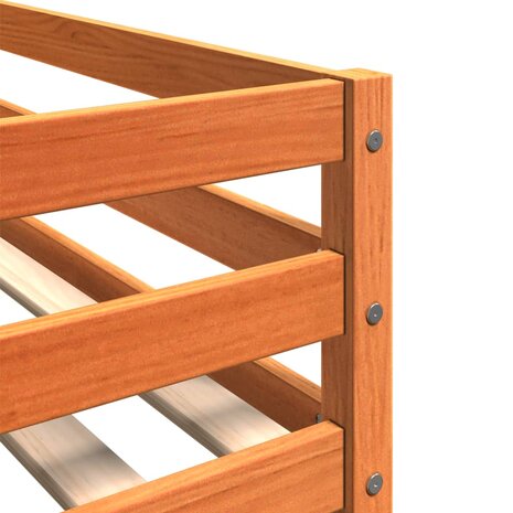 Stapelbed massief grenenhout wasbruin 80x200 cm 7
