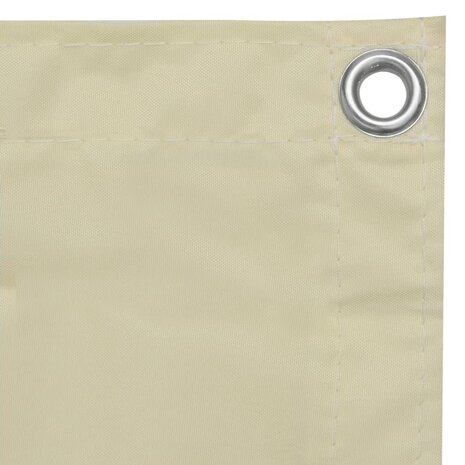 Balkonscherm 120x300 cm oxford stof crème 3