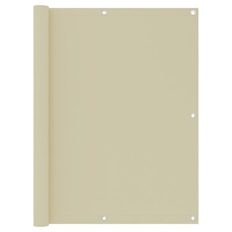 Balkonscherm 120x400 cm oxford stof crème 1