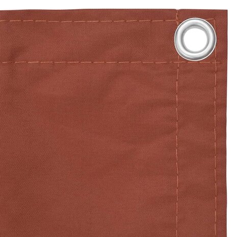 Balkonscherm 75x300 cm oxford stof terracotta 3
