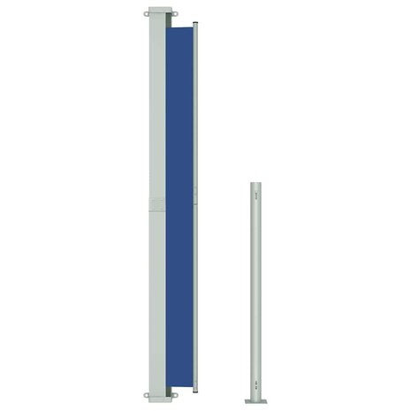 Tuinscherm uittrekbaar 180x500 cm blauw 5
