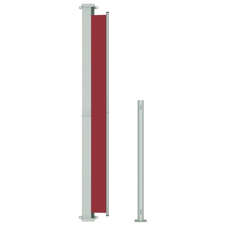 Tuinscherm uittrekbaar 180x500 cm rood 5