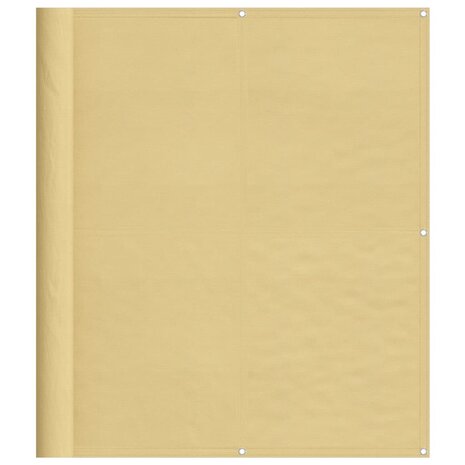 Balkonscherm 120x400 cm 100% oxford polyester zandkleurig 2