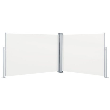 Windscherm uittrekbaar 120x1000 cm crème 2