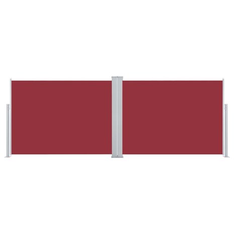 Windscherm uittrekbaar 120x1000 cm rood 4