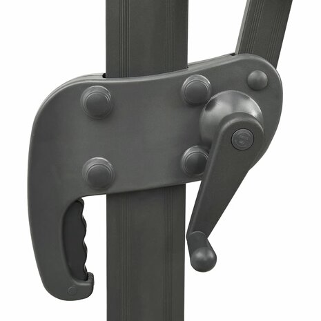 Zweefparasol met dubbel dak 400x300 cm antracietkleurig 6