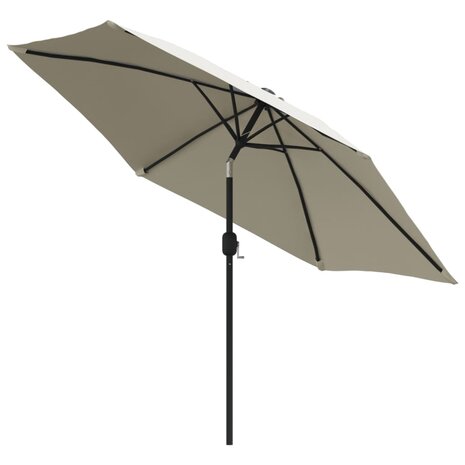 Zweefparasol met LED 3 m zandwit 4