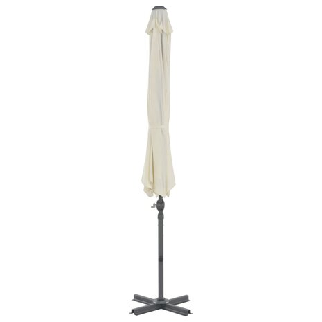 Zweefparasol met aluminium paal 300 cm zandkleurig 3