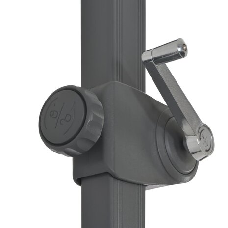 Zweefparasol met aluminium paal 300 cm zandkleurig 6