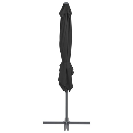 Zweefparasol met stalen paal 250x250 cm antracietkleurig 4