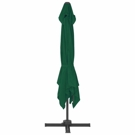 Zweefparasol met aluminium paal 300x300 cm groen 4