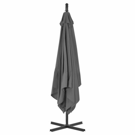 Zweefparasol met stalen paal 250x250 cm antracietkleurig 3