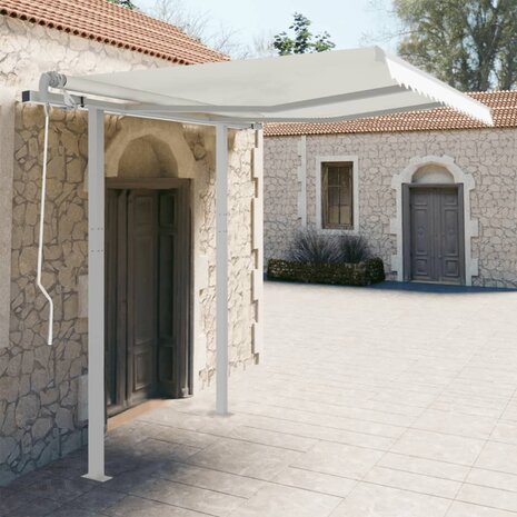 Luifelpaalset 300x245 cm ijzer wit  1