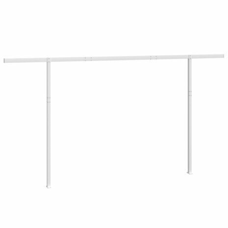 Luifelpaalset 450x245 cm ijzer wit  5