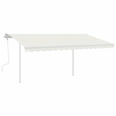 Luifelpaalset 450x245 cm ijzer wit  6