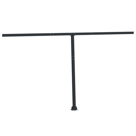 Luifelpaalset 450x245 cm ijzer antracietkleurig  2