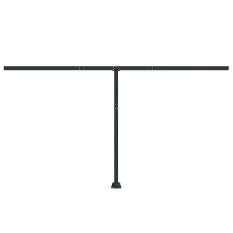 Luifelpaalset 450x245 cm ijzer antracietkleurig  3
