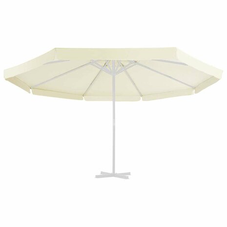 Vervangingsdoek voor parasol 500 cm zandkleurig 2