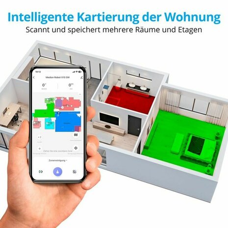 Robotstofzuiger Medion MD11782 X10 SW 6