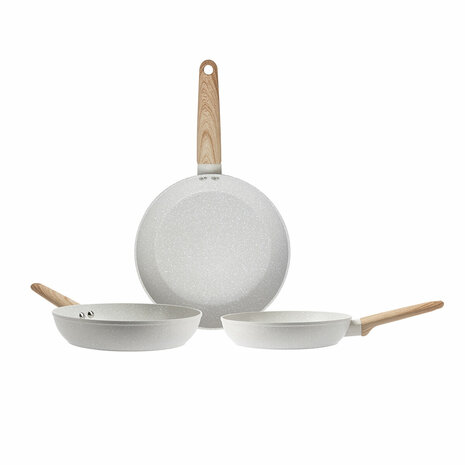 Pannenset San Ignacio Crème Ø 18 x 4 cm Ø 22 x 5 cm Ø 26 x 5 cm 3 Onderdelen 2