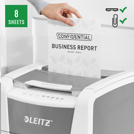 Papierversnipperaar Leitz IQ 150 Autofeed P4 6