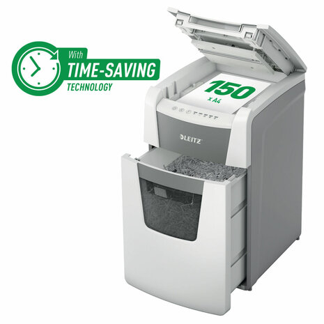 Papierversnipperaar Microsnippers Leitz IQ 150 Autofeed P5 2