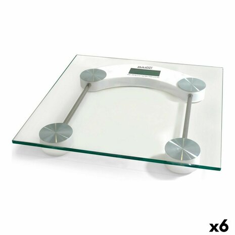 Digitale Personenweegschaal Basic Home Transparant (6 Stuks) 1