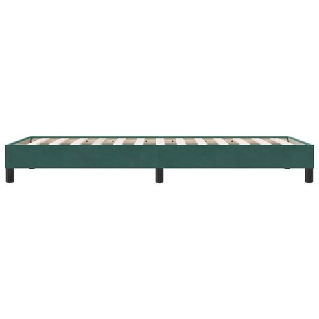 Boxspring zonder matras fluweel donkergroen 100x210 cm 6