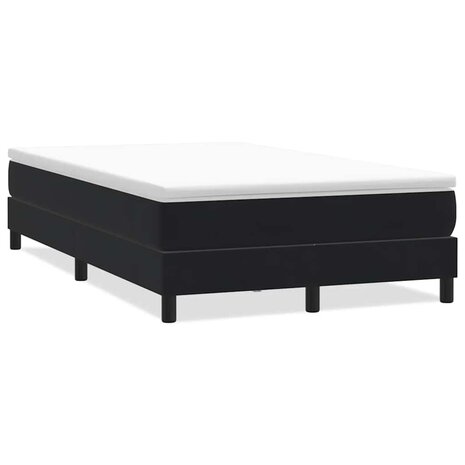 Boxspring zonder matras fluweel zwart 120x210 cm 2