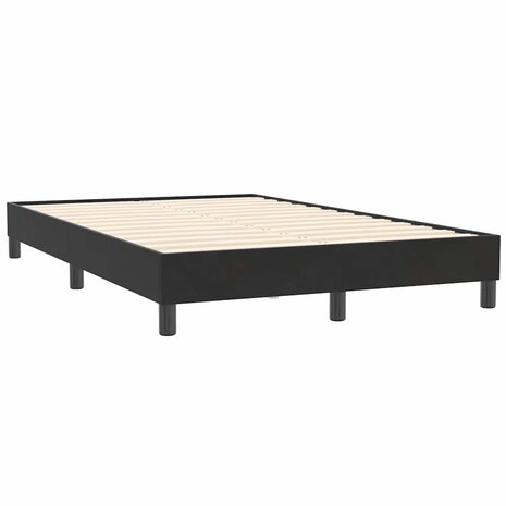 Boxspring zonder matras fluweel zwart 120x210 cm 3