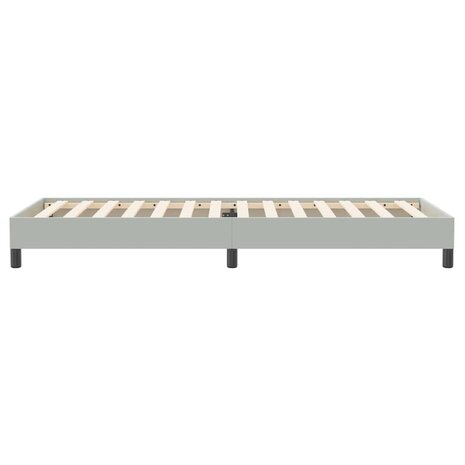 Boxspring zonder matras fluweel lichtgrijs 80x220 cm 6