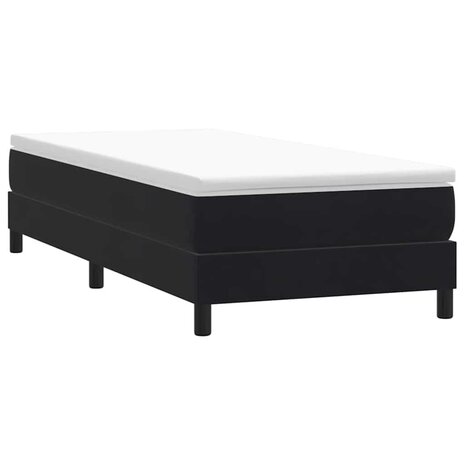 Boxspring zonder matras fluweel zwart 80x220 cm 3