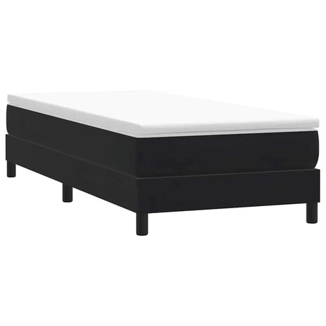 Boxspring zonder matras fluweel zwart 90x220 cm 3
