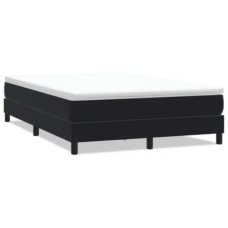 Bed boxspring zonder matras 160x220 cm fluweel zwart 2