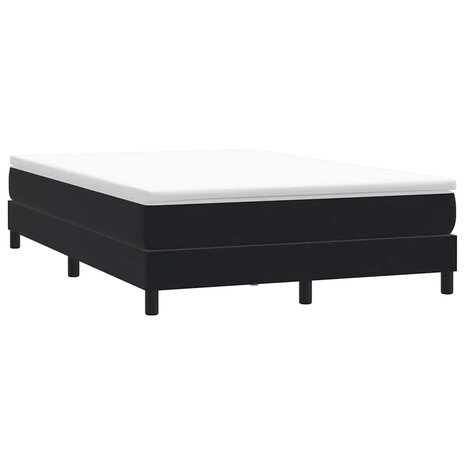 Bed boxspring zonder matras 160x220 cm fluweel zwart 3