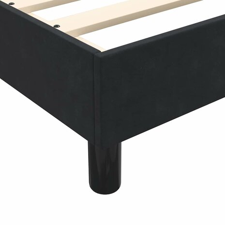 Bed boxspring zonder matras 160x220 cm fluweel zwart 8
