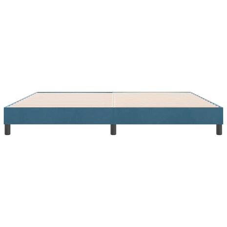 Boxspringbed zonder matras 180x220 cm fluweel donkerblauw 5