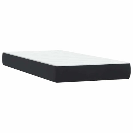 Boxspring met matras fluweel zwart 90x210 cm 7