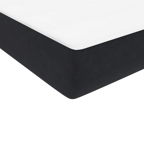 Boxspring met matras fluweel zwart 90x210 cm 9