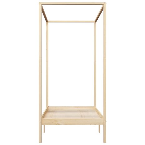Hemelbedframe massief grenenhout 90x200 cm 3