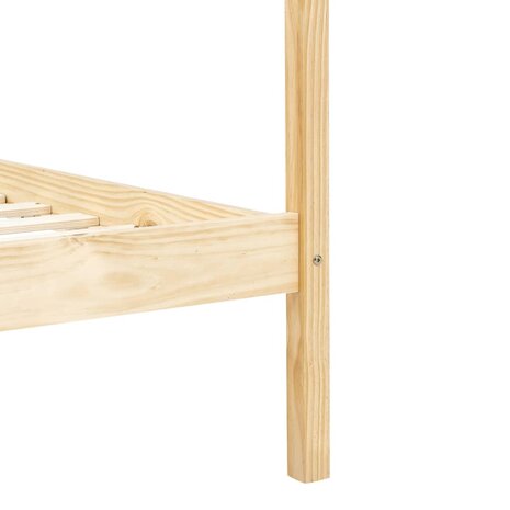 Hemelbedframe massief grenenhout 90x200 cm 5