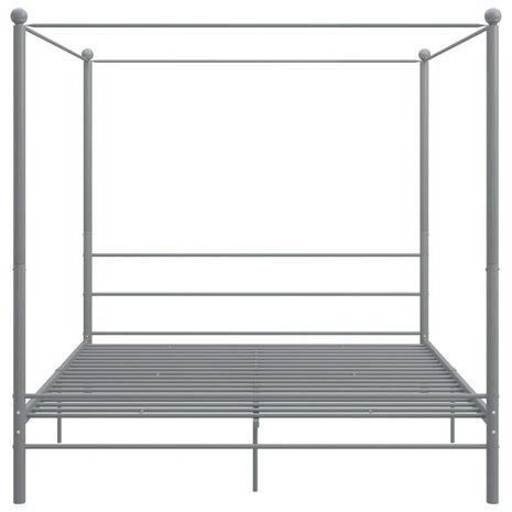 Hemelbedframe metaal grijs 180x200 cm  4