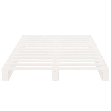 Palletbed massief grenenhout wit 100x200 cm 5