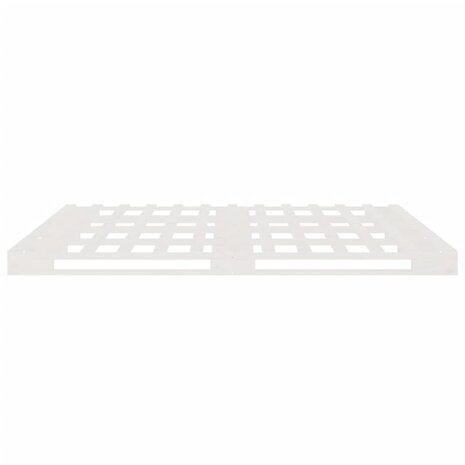 Palletbed massief hout wit 150x200 cm 6