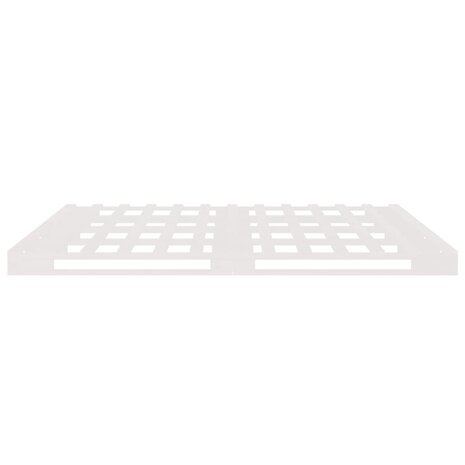 Palletbed massief grenenhout wit 120x190 cm 6